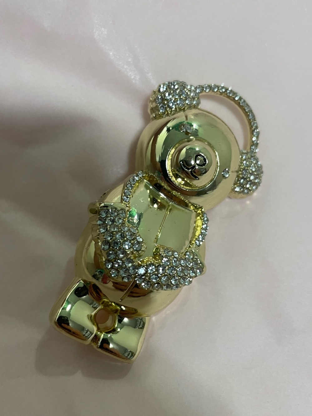 Gold Teddy Bear brooch